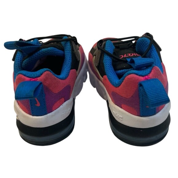 Nike Air Max 270 React Toddler 4C Sneakers Black Pink Blue Rare Colorway - Picture 5 of 8